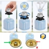 ADAPTER CAMPING GAZ 7/16 butli gazowej cv Easy Clic przejscie redukcja gazu