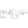 SIŁOWNIK ELEKTRYCZNY 24V DC 50mm LINIOWY micro silnik wodoodporny ip54 24 v